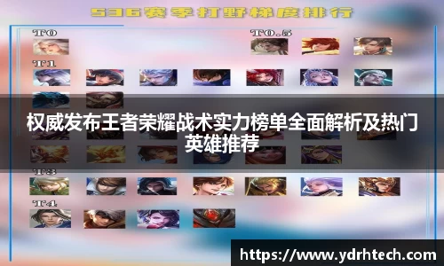 权威发布王者荣耀战术实力榜单全面解析及热门英雄推荐