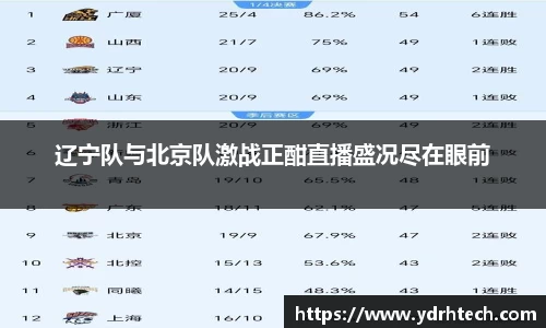 辽宁队与北京队激战正酣直播盛况尽在眼前